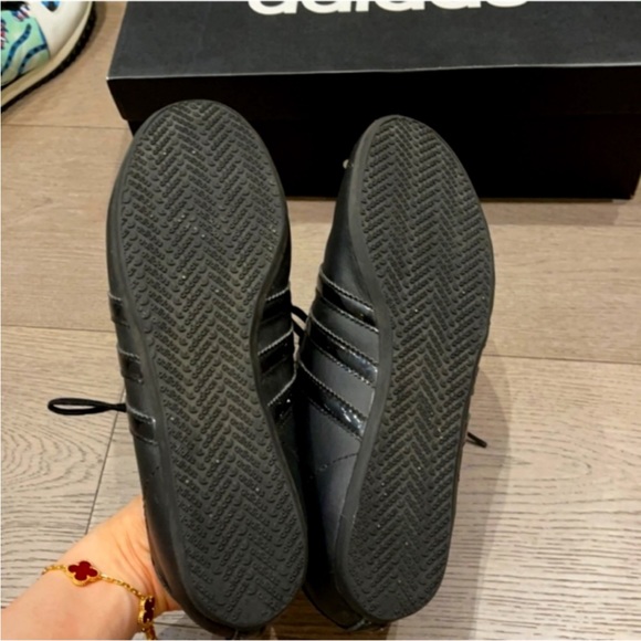 ADIDAS | ORIGINAL | Black Leather | Women's Runner | 6 - Picture 4 of 5